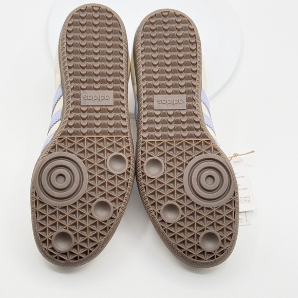 Adidas Samba OG W Leather Size 10 Womens Cream/Violet/Sand JI2678 - Picture 4 of 12